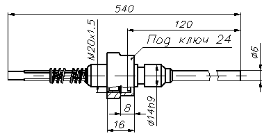 Схема термопары ТСП-7115