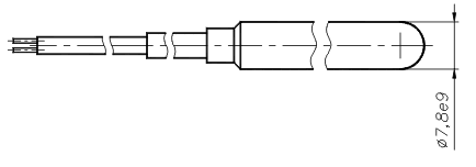 Габаритный чертеж термопреобразователей сопротивления ТСП - 1790В