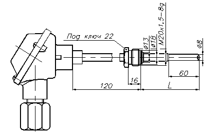 Схема № 2 термопреобразователя сопротивления ТСМ-1188