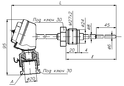 Схема термопары ТСП-5089