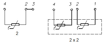 Схемы соединений внутренних проводников ТСП-5089