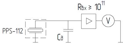 Рис.1. Схема подключения датчика PPS-112