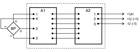 рис. 1 - Схема подключения блока 