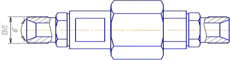 Схематическое изображение муфты соединительной
