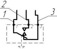 Рис.1. Электрическая схема датчика-реле напора и тяги ДНТ-100