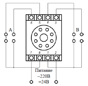 Рис. 1. Схема подключения AH3-3 