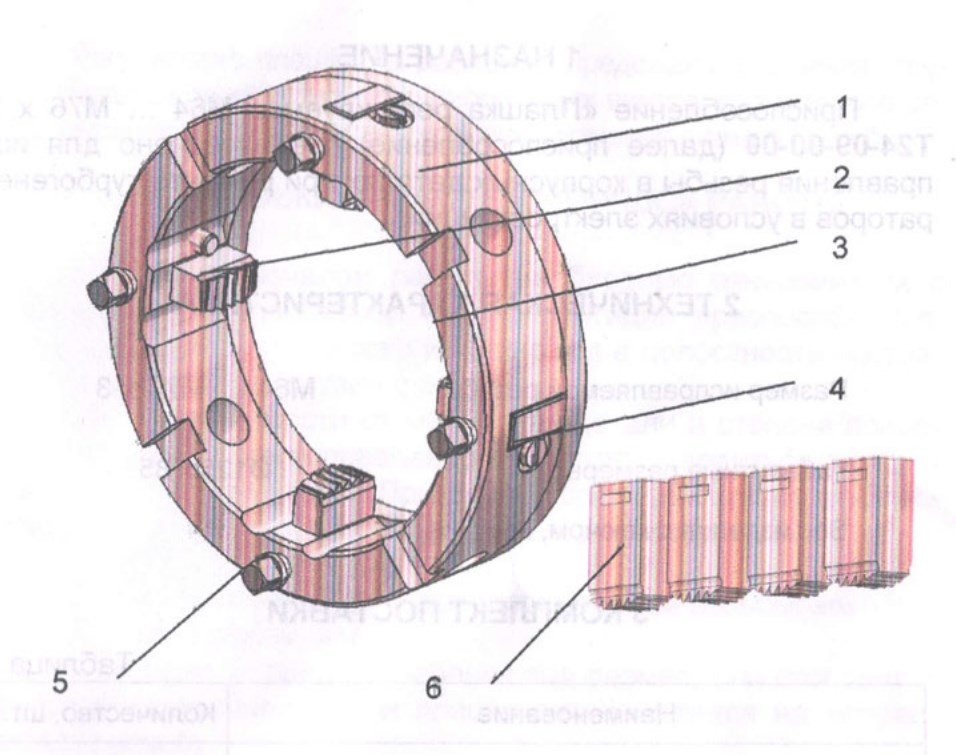 Схема конструкции плашки Т24.09.00.00