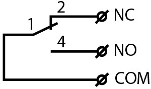Рис.1. Схема электрическая выключателя D4MC-2020