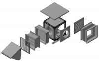 Дополнительная комплектация к вентилятору канальному радиальному квадратному каркасно-панельному с ЕС-двигателем Канал-КВАРК-КП-ЕС фото 1